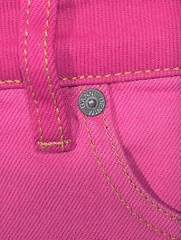 Cutline Colourblock Denim Shorts