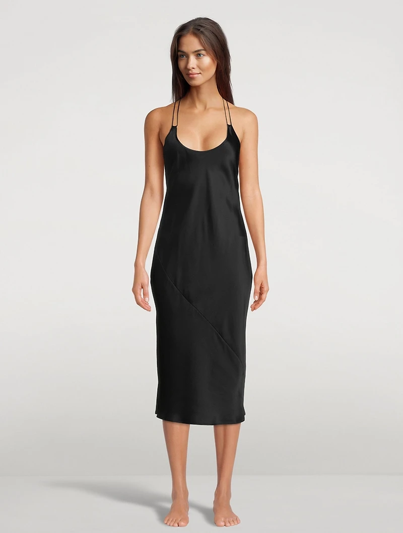 Hazel Silk Charmeuse Slip Dress