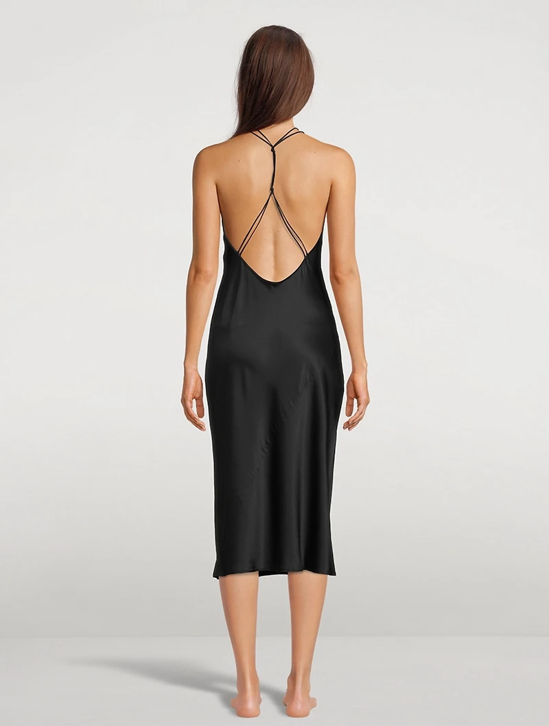 Hazel Silk Charmeuse Slip Dress