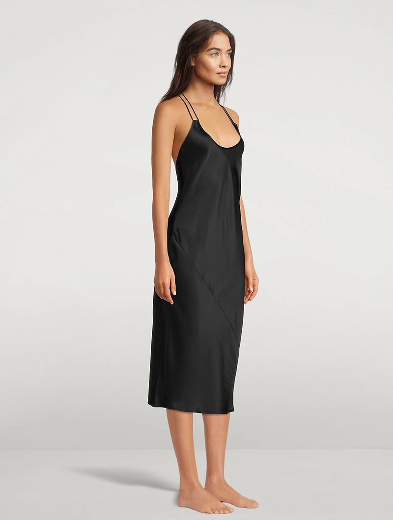 Hazel Silk Charmeuse Slip Dress