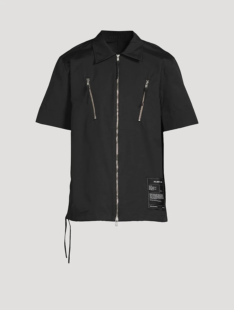 Zip Short-Sleeve Shirt