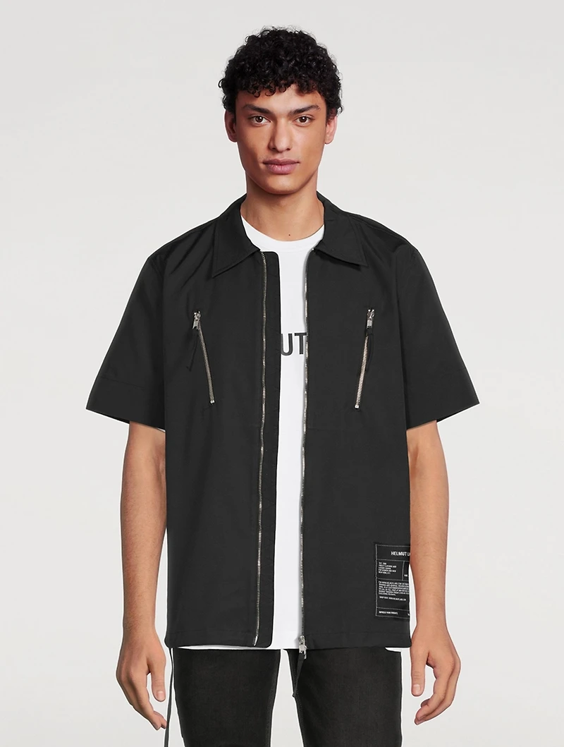 Zip Short-Sleeve Shirt