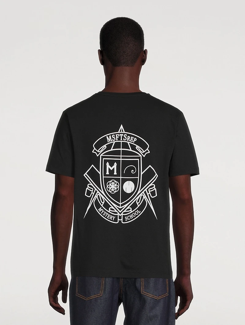 Mystery School Crest Graphic T-Shirt