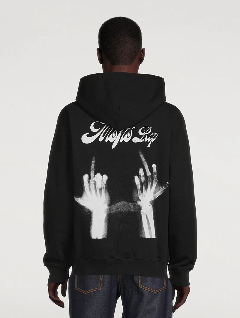 Middle Fingers Cotton Hoodie
