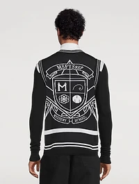 Crest Knit Sweater Vest