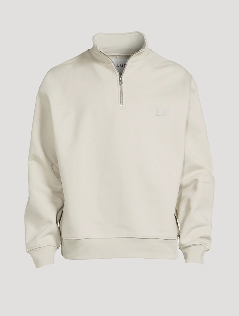 Cotton Zip Sweatshirt