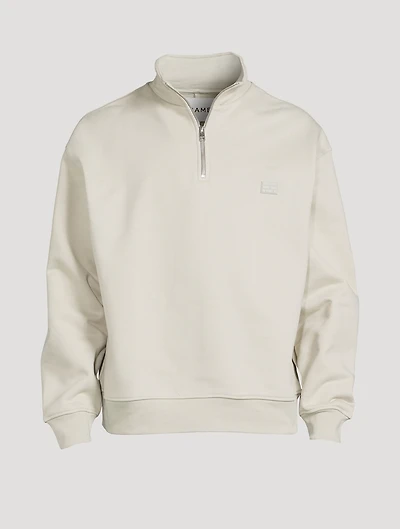 Cotton Zip Sweatshirt
