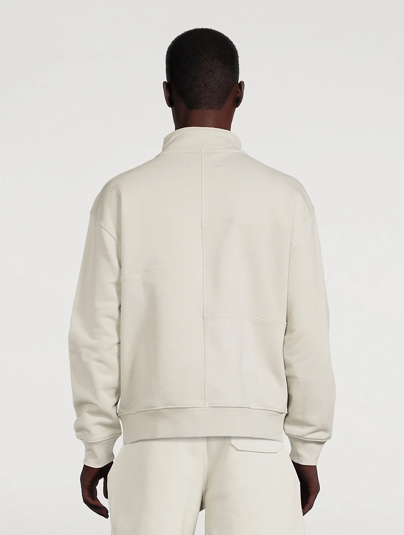 Cotton Zip Sweatshirt