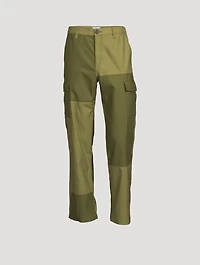Tonal Patchwork Cargo Pants