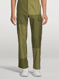 Tonal Patchwork Cargo Pants