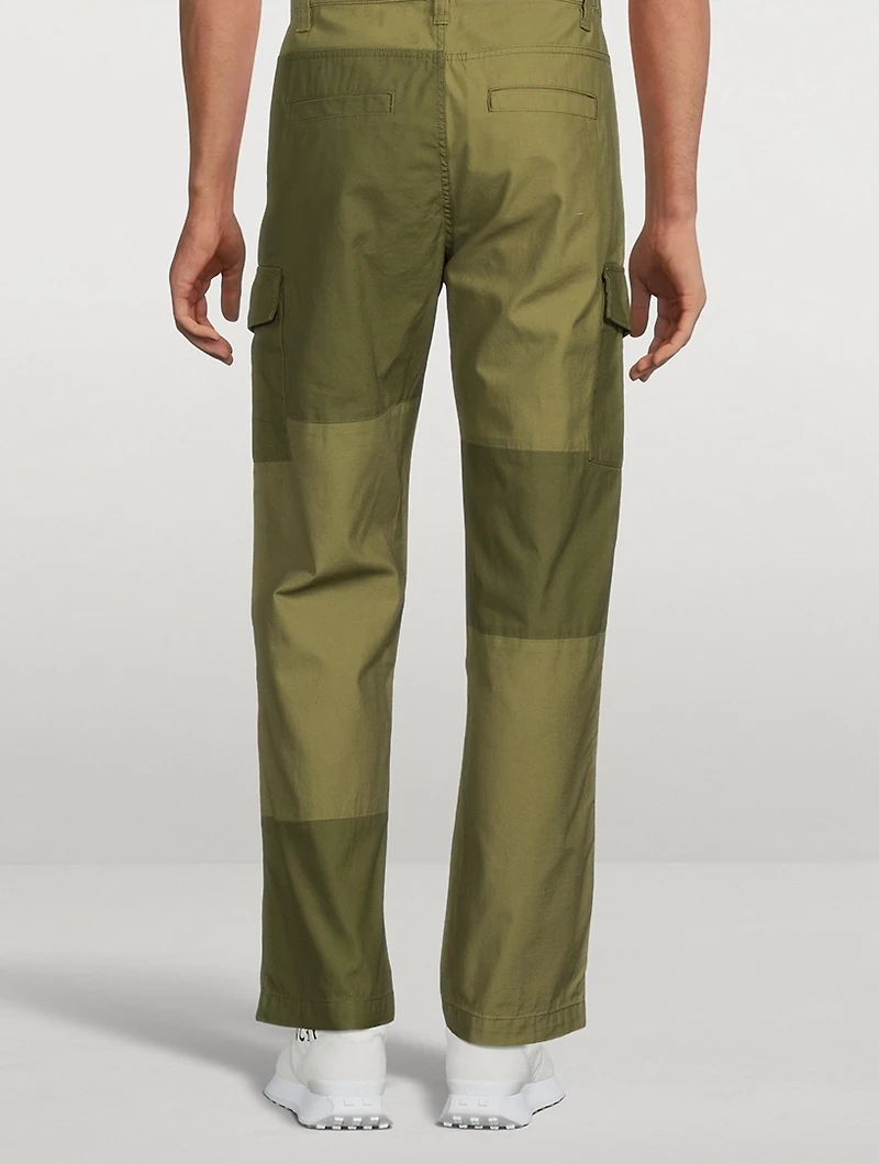 Tonal Patchwork Cargo Pants