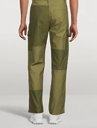 Tonal Patchwork Cargo Pants