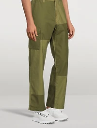 Tonal Patchwork Cargo Pants