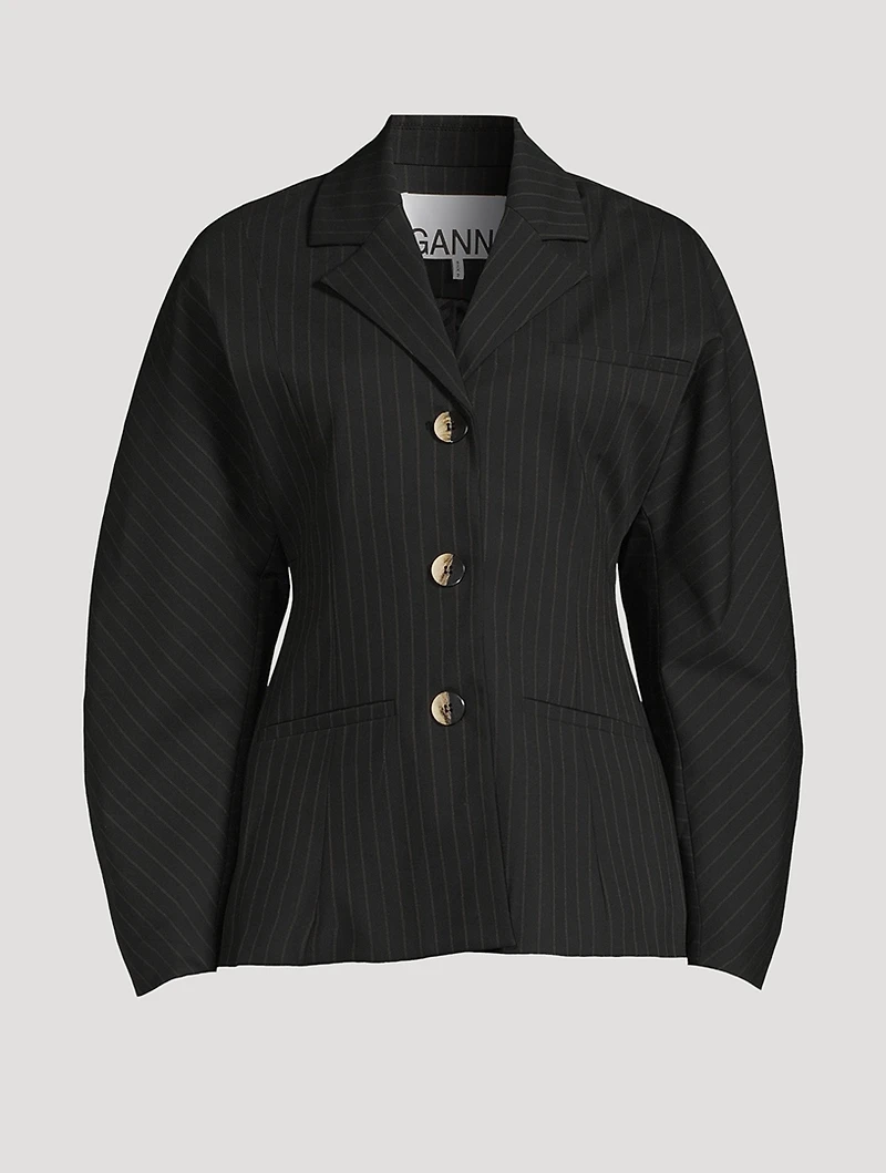 Pinstripe Blazer