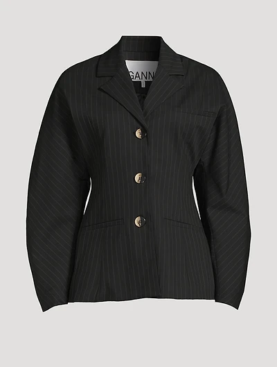 Pinstripe Blazer
