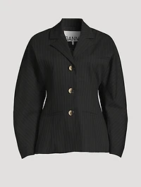 Pinstripe Blazer