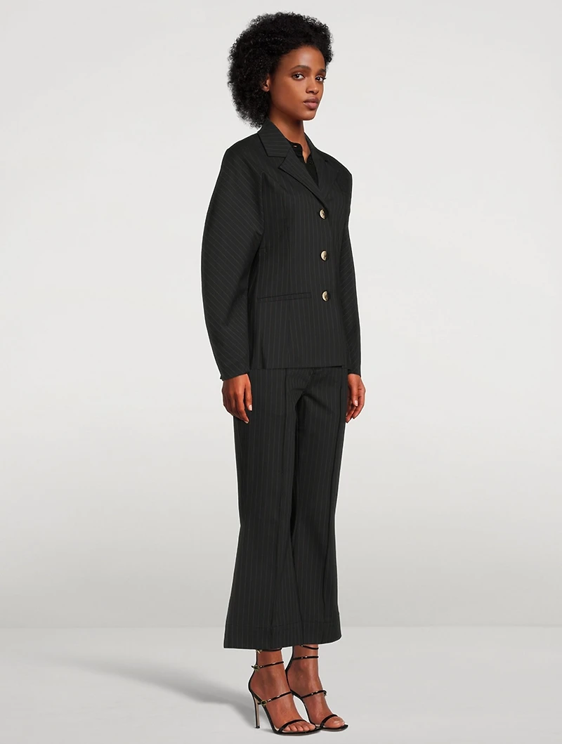 Pinstripe Blazer