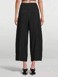 High-Rise Wide-Leg Trousers