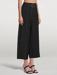 High-Rise Wide-Leg Trousers