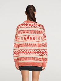 Intarsia Wool Sweater