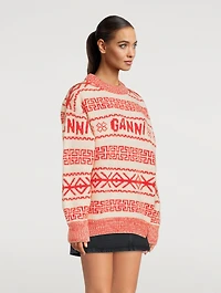Intarsia Wool Sweater