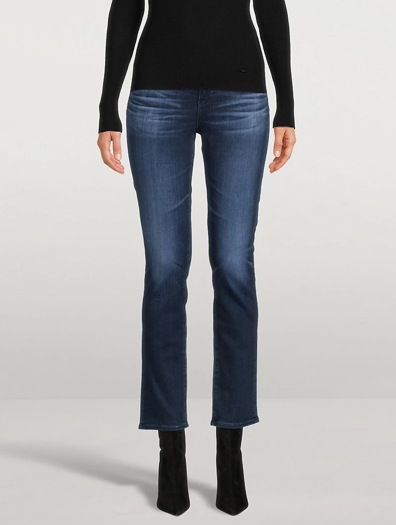 Mari High-Rise Slim Straight Jeans