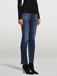 Mari High-Rise Slim Straight Jeans