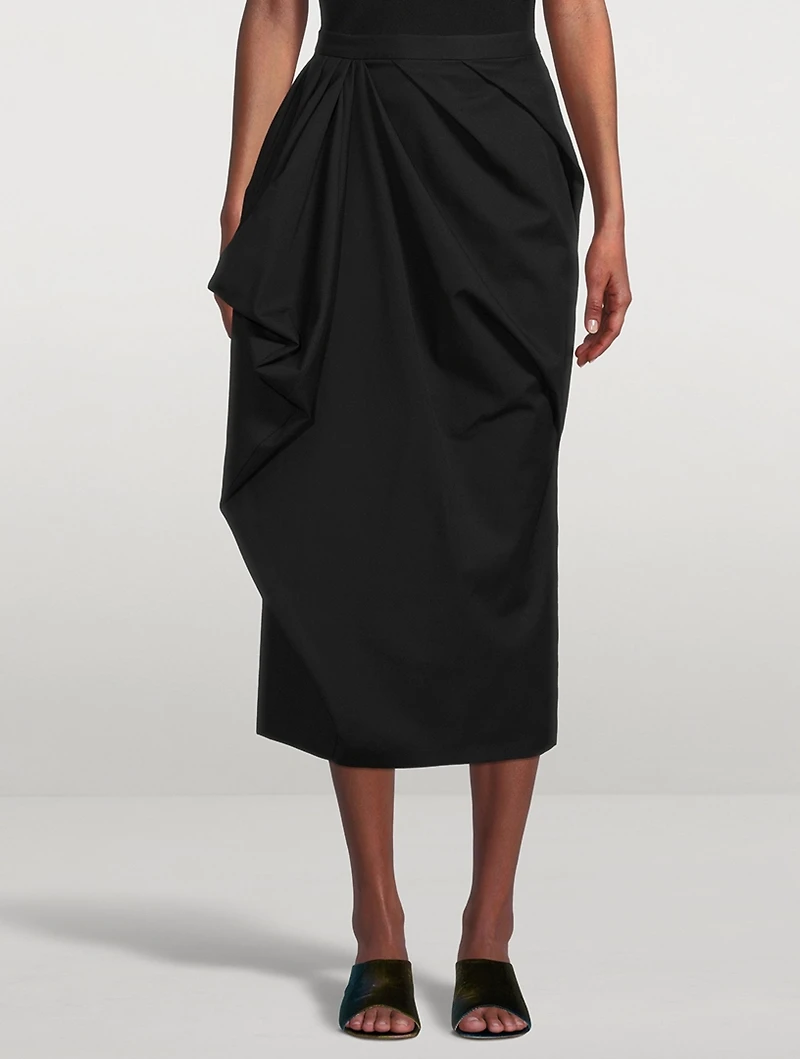 Salfa Cotton And Wool Tulip Skirt