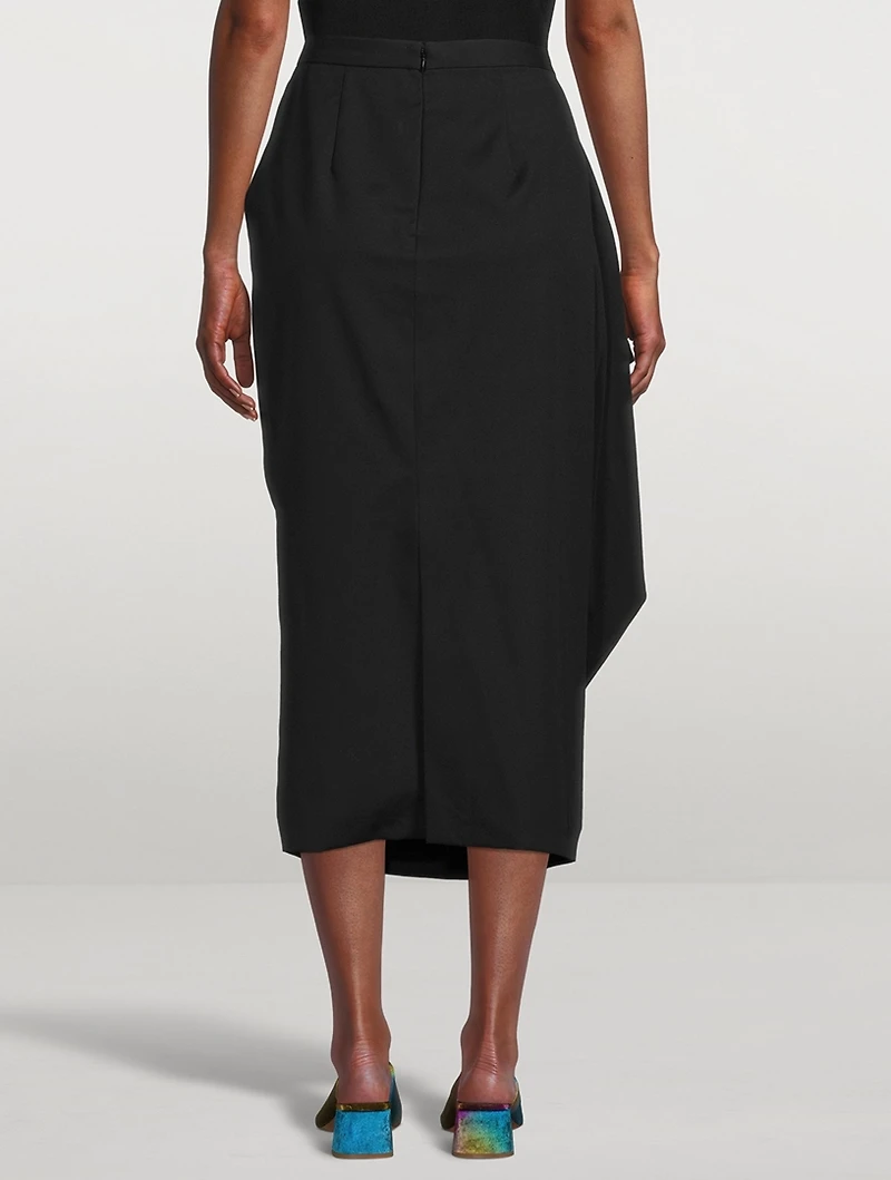 Salfa Cotton And Wool Tulip Skirt