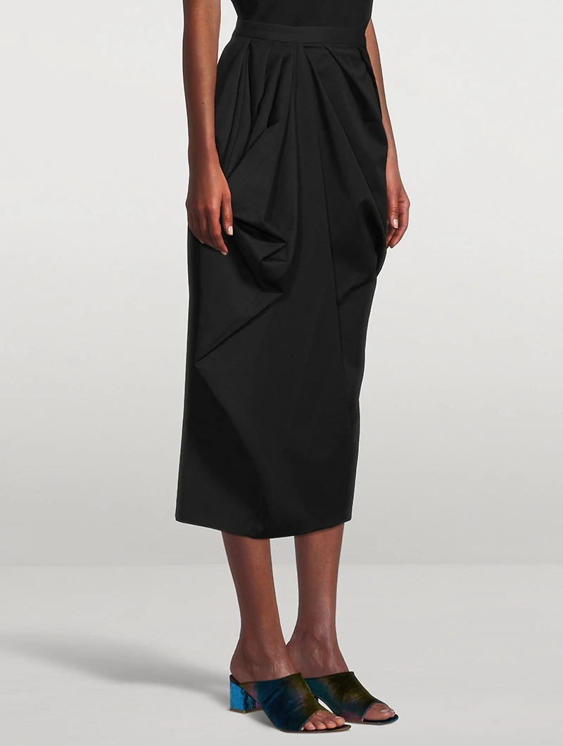 Salfa Cotton And Wool Tulip Skirt