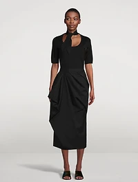 Salfa Cotton And Wool Tulip Skirt