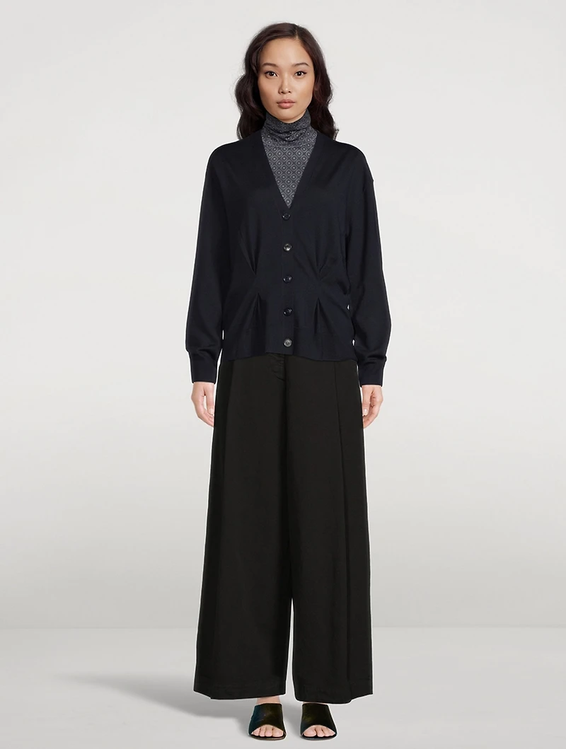 Podium Cotton Wide-Leg Pants