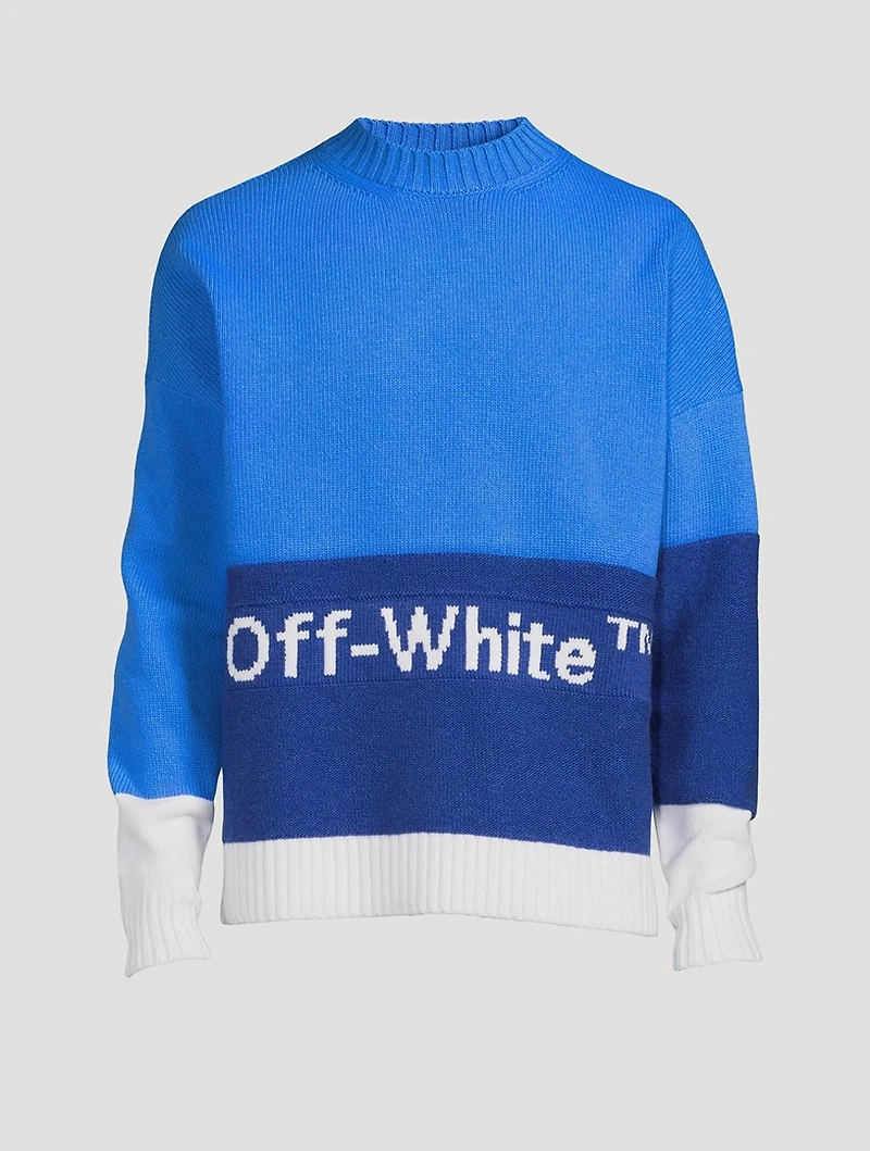 Colourblock Off Sweater