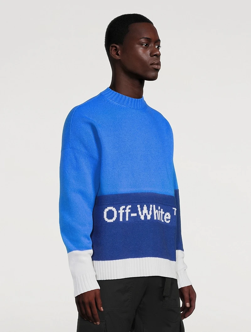 Colourblock Off Sweater