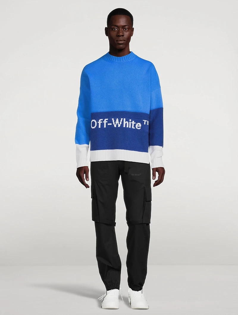 Colourblock Off Sweater