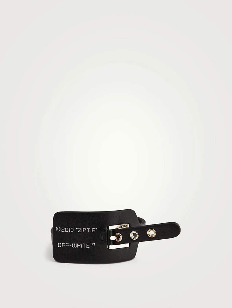 Zip-Tie Leather Strap Bracelet