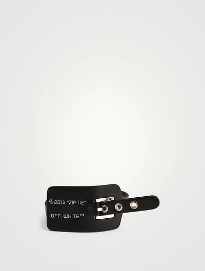 Zip-Tie Leather Strap Bracelet