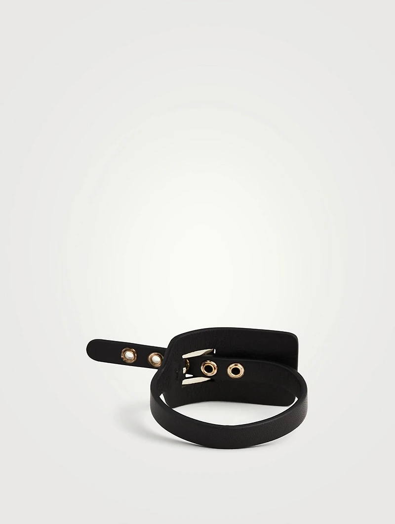 Zip-Tie Leather Strap Bracelet