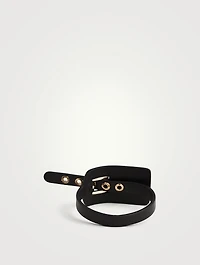 Zip-Tie Leather Strap Bracelet