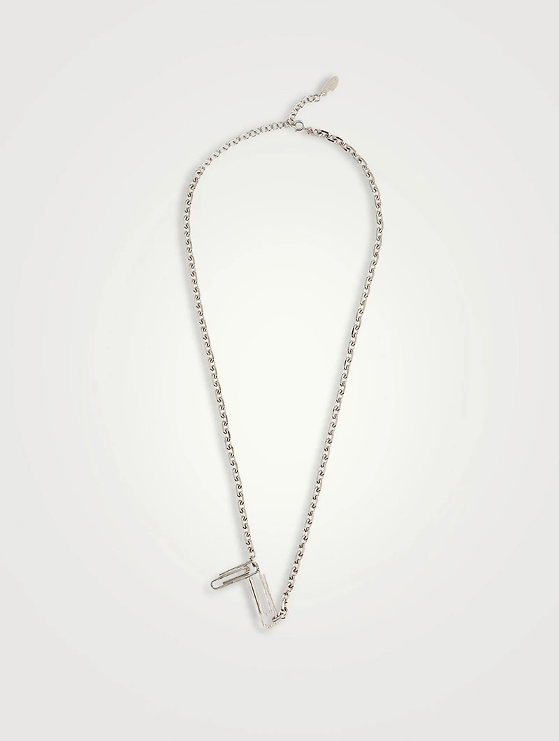Texturized Paperclip Necklace