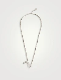 Texturized Paperclip Necklace