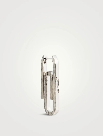Textured Paperclip Earring