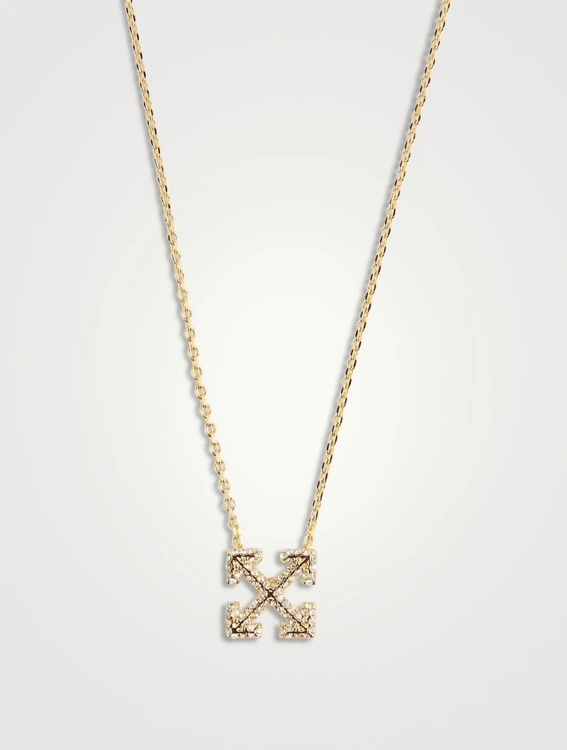 Pavé Arrow Pendant Necklace