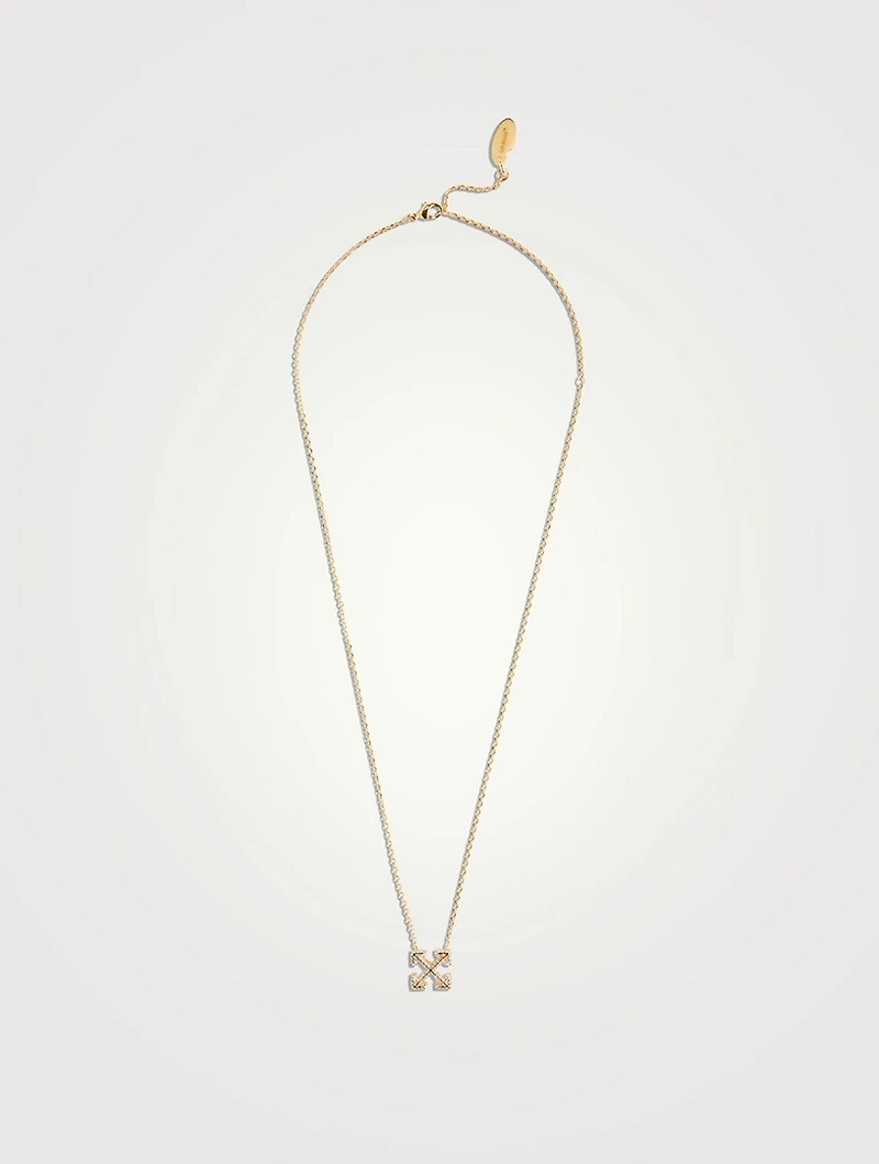 Pavé Arrow Pendant Necklace