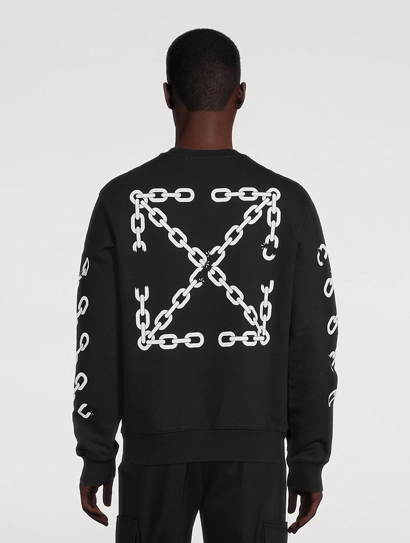 Chain Arrow Slim Sweatshirt