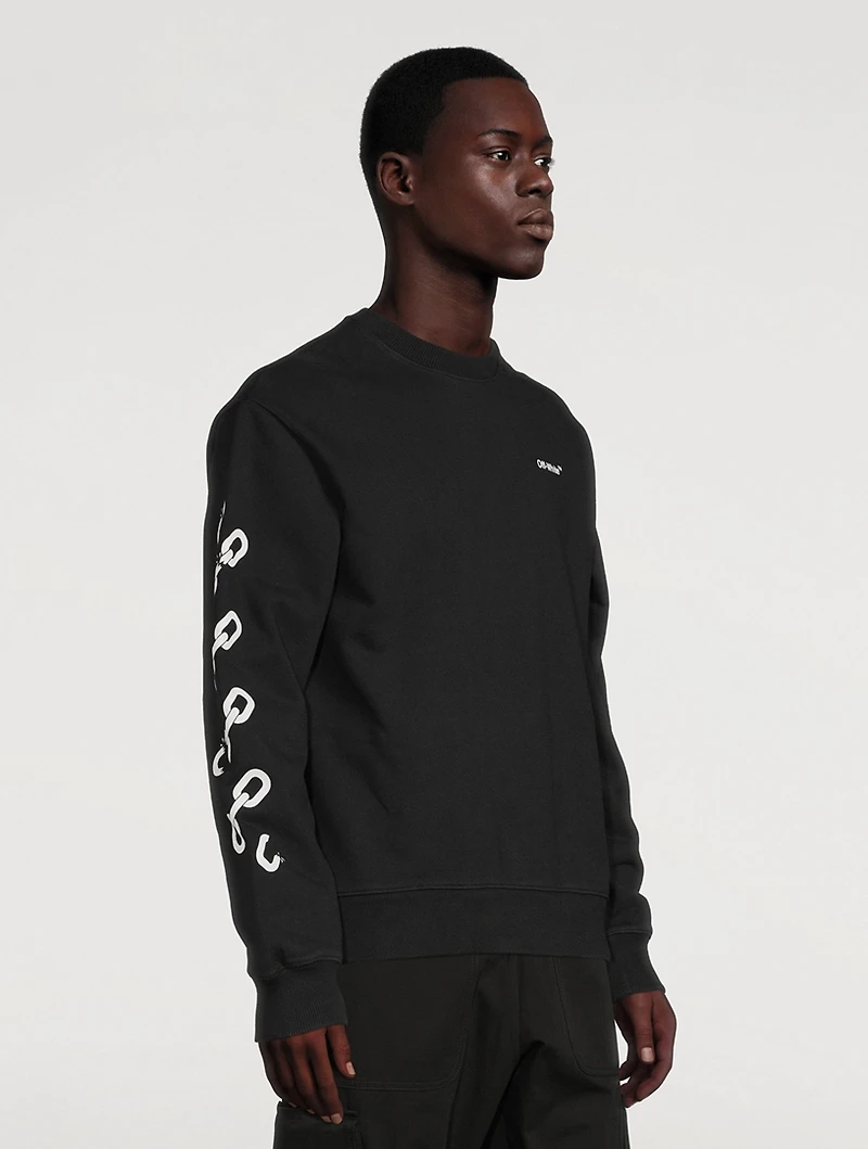 Chain Arrow Slim Sweatshirt