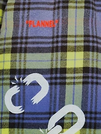 Chain Flannel Overshirt With Hood