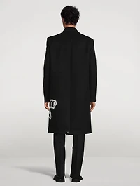Graffiti Wool-Blend Coat
