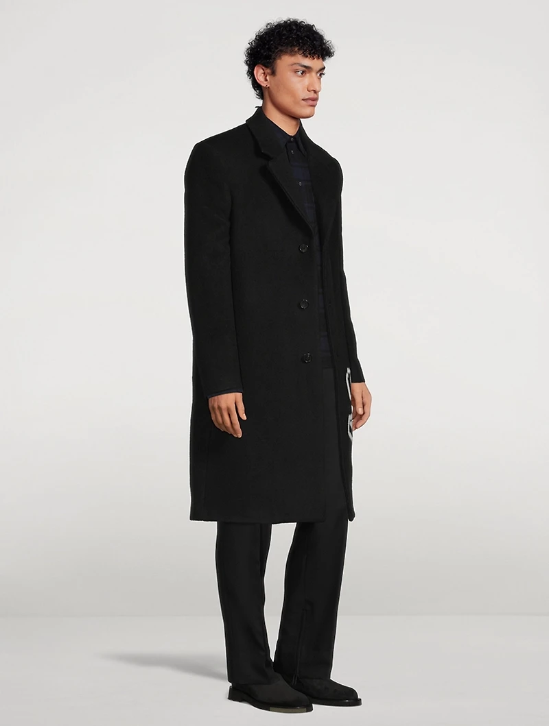 Graffiti Wool-Blend Coat