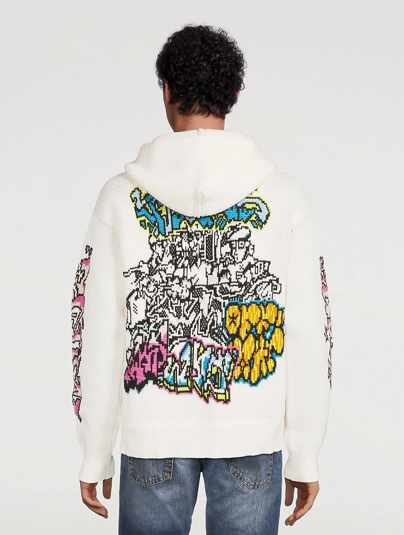 Wool-Blend Chunky Hoodie